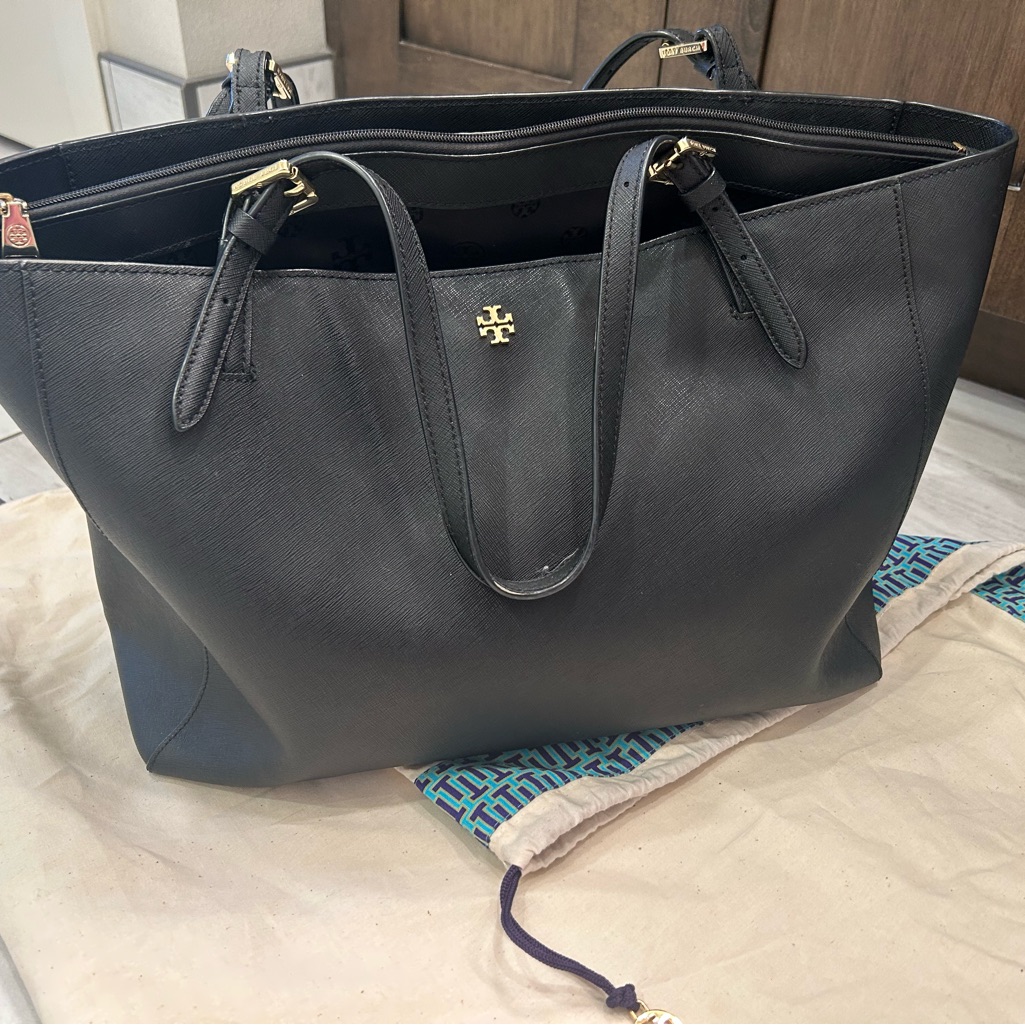 Tory Burch Tote Bag W/ Duster Bag Included. Minor Wear On Strap As Pictured.